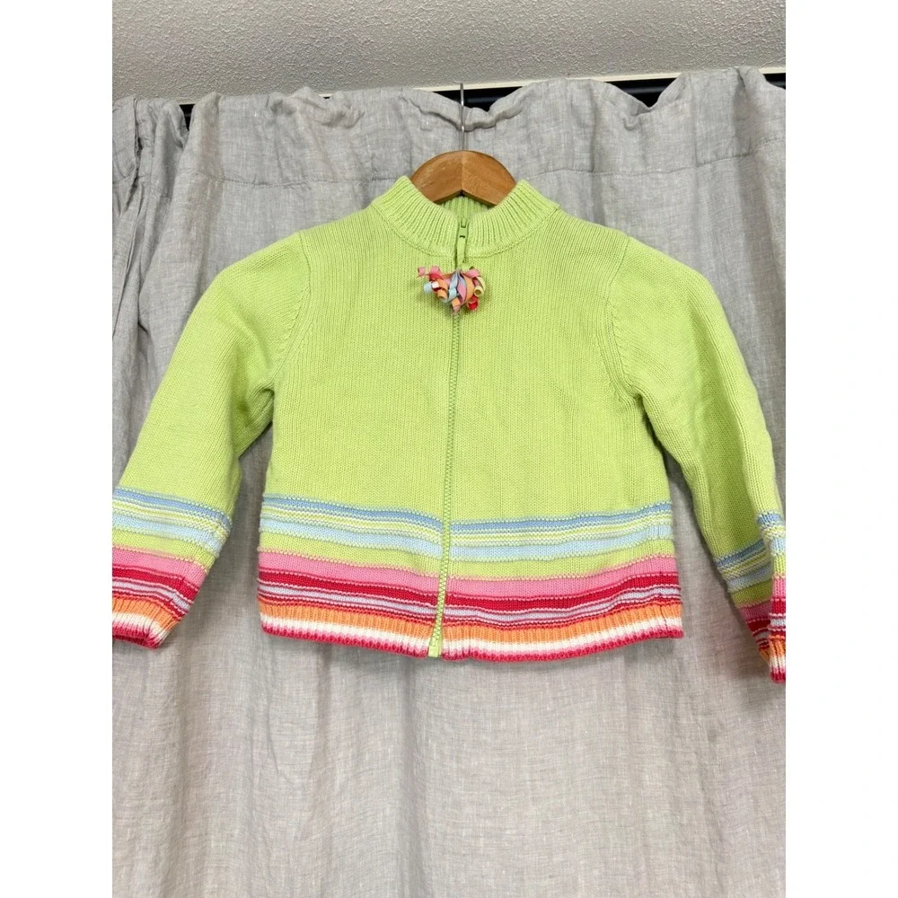Gymboree Girls Stripe Knit Bundle‎ Cardigan and 2 Sweater Dresses Size 6-7 3pc